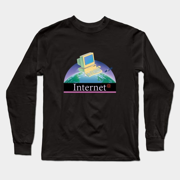 Internet Long Sleeve T-Shirt by Mr.Melville